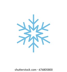 Snowflake Icon Logo Template Illustration Design. Vector EPS 10.