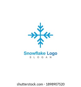 Snowflake icon Logo Template vector symbol design