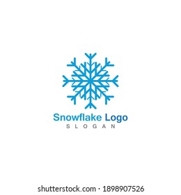 Snowflake icon Logo Template vector symbol design