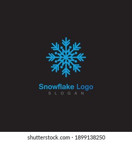 Snowflake icon Logo Template vector symbol design