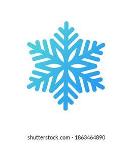 Ilustración vectorial del logotipo del icono de copo de nieve. Plantilla vectorial de diseño de iconos copos de nieve para el tema de Navidad e invierno. Diseño plano del vector Snowflake de moda para símbolo, logotipo, icono, signo, aplicación, patrón, web, interfaz de usuario