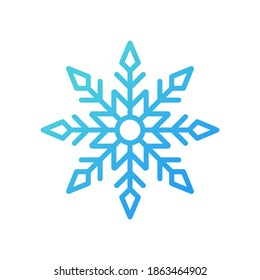 Snowflake Symbol Logo Vektorgrafik. Schneeflocken Symbol-Design Vektorvorlage für Weihnachten und Winter Thema. Trendschneeflake, Vektorgrafik-Design für Symbol, Logo, Symbol, Zeichen, App, Muster, Web, UI
