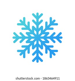 Snowflake icon Logo Vector Illustration. Snowflake icon design vector template for Christmas and winter theme. Trendy Snowflake vector flat design for symbol, logo, icon, sign, app, pattern, web, UI