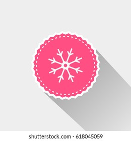 snowflake icon with long shadow