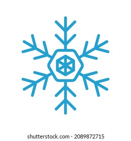 icono de copo de nieve. Elementos de diseño de año nuevo, signo congelado. Ilustración del vector