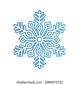 icono de copo de nieve. Elementos de diseño de año nuevo, signo congelado. Ilustración del vector