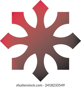 Snowflake icon. New Year sign on white background vector illustration