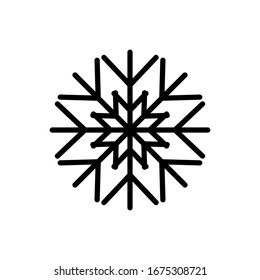 snowflake icon on a beautiful background