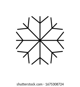 snowflake icon on a beautiful background