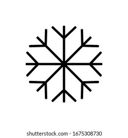 snowflake icon on a beautiful background
