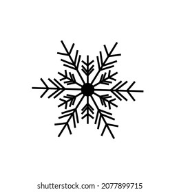 Schneeflocken-Symbol auf blauem Hintergrund.