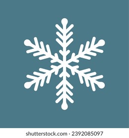 a snowflake icon on a blue background