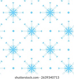 Snowflake icon on isolated background New Year ornament Symbols for mobile applications and web site design. Flat snowflake icons, silhouette.