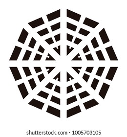 Snowflake icon on a white background, Vector illustration