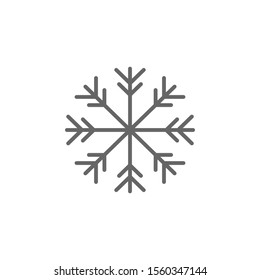 snowflake icon on white background