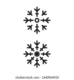 Snowflake icon on white background.
