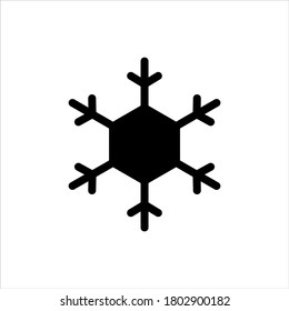 Snowflake icon on white background