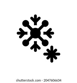 Schneeflocke auf weißem Hintergrund
