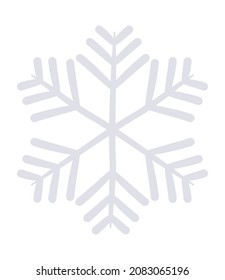 snowflake icon on white background