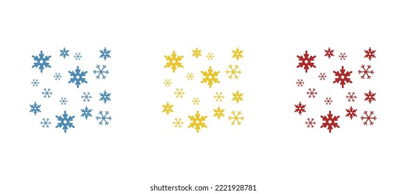 icono de copo de nieve en fondo blanco, ilustración vectorial