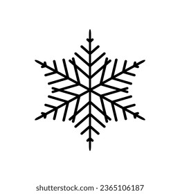 Snowflake icon on a white background.