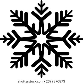 Snowflake icon on a white background