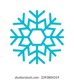 snowflake icon, ornament vector template illustration logo design
