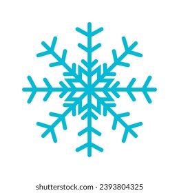 snowflake icon, ornament vector template illustration logo design
