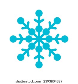 snowflake icon, ornament vector template illustration logo design
