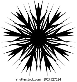 Icono de copo de nieve. Icono de copo de nieve. Copo de nieve de diseño plano. Patrón de Nieve, Diseño de Color Negro. Ilustración vectorial.