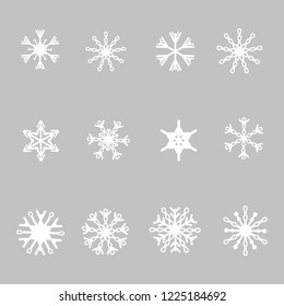 snowflake icon set.
