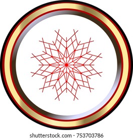 snowflake icon. sign design.