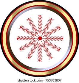 snowflake icon. sign design.