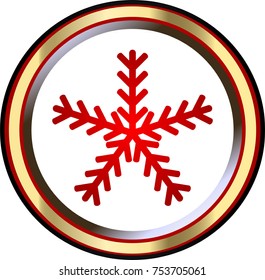 snowflake icon. sign design.