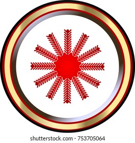 snowflake icon. sign design.