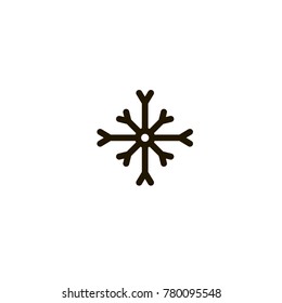 Snowflake icon. sign design