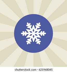snowflake icon. sign design. background
