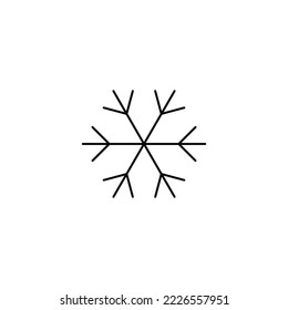 Snowflake icon. sign design. red background - Vector illustration

