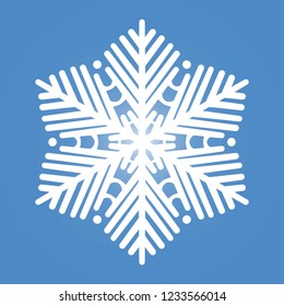 snowflake icon. sign design. White isolated snow.
