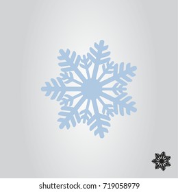 snowflake icon, sign and symbol vector illustration