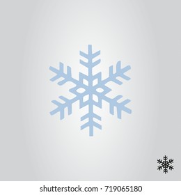 snowflake icon, sign and symbol vector illustration