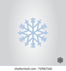 snowflake icon, sign and symbol vector illustration