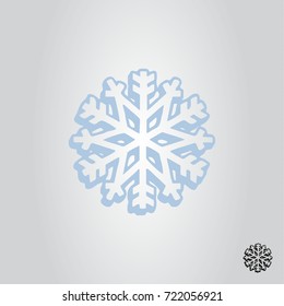 snowflake icon, sign and symbol vector illustration