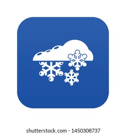 Snowflake icon. Simple illustration of snowflake vector icon for web