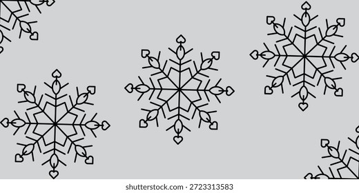 Floco de neve. Ícone de floco de neve. Ícone de floco de neve simples em design de estilo de linha. Símbolo de floco de neve. Ilustração vetorial