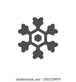 Snowflake icon or snow concept