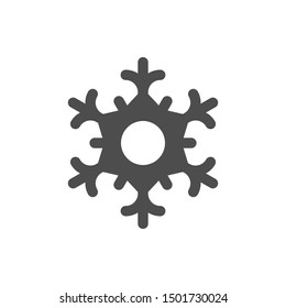 Snowflake icon or snow concept