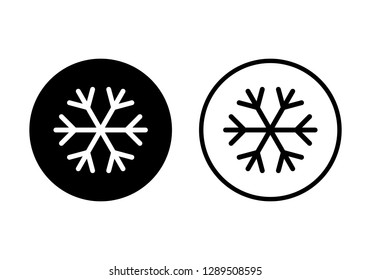 Snowflake icon. snow icon isolated on white background. Symbol of winter, frozen
