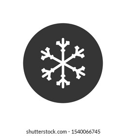 Snowflake icon. snow icon isolated on white background. Symbol of winter, frozen. Vector