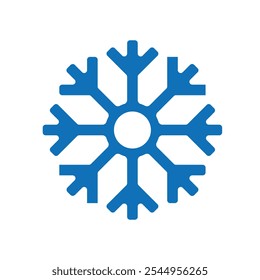 icono de copo de nieve. Señal de nieve. Plantilla de copo de nieve, invierno. Icono de invierno. Colección de copo de nieve. estilo de diseño sólido. Plantilla de diseño de Vector